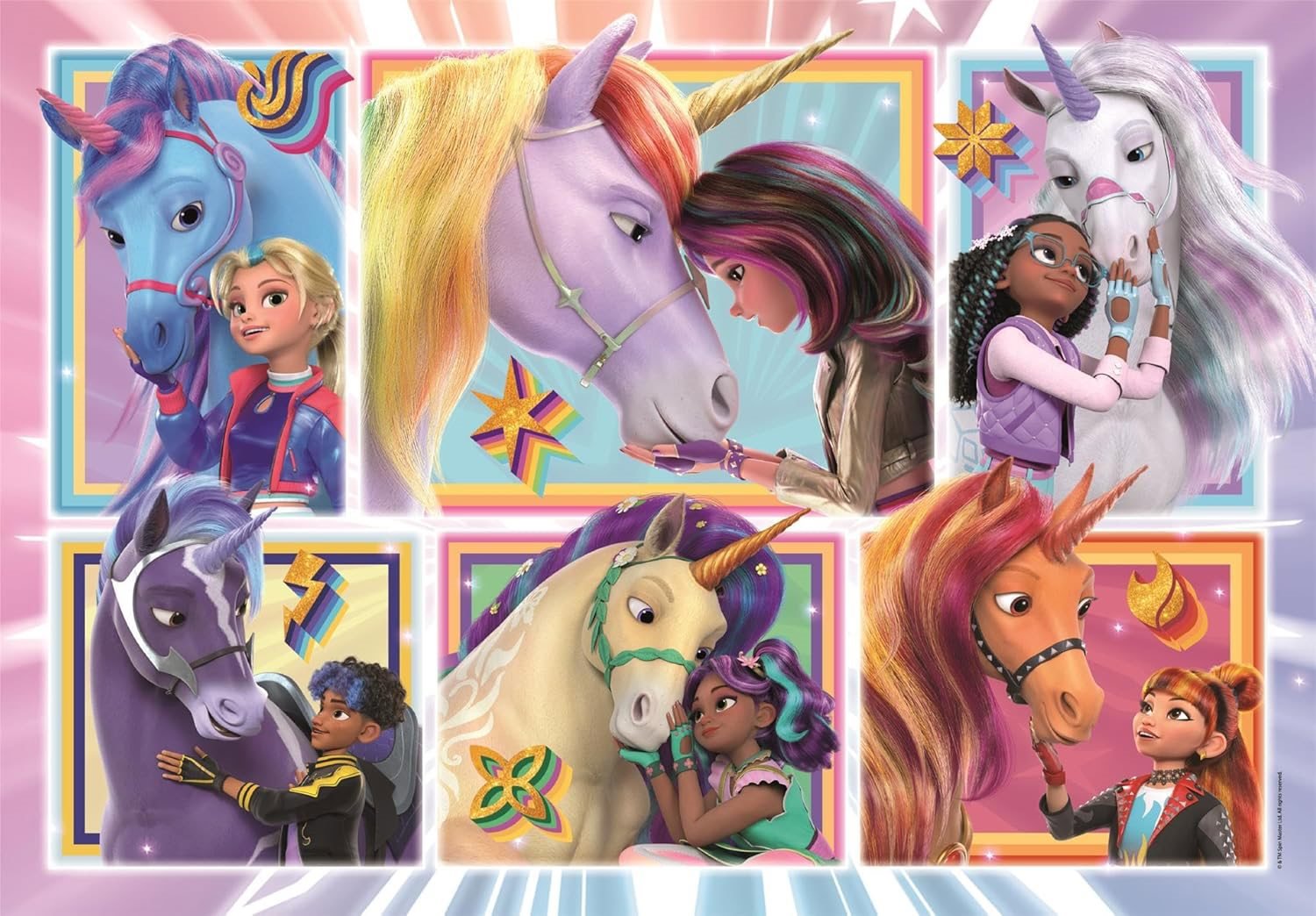 CLEMENTONI Puzzle Jednorožčí akademie 104 dílků