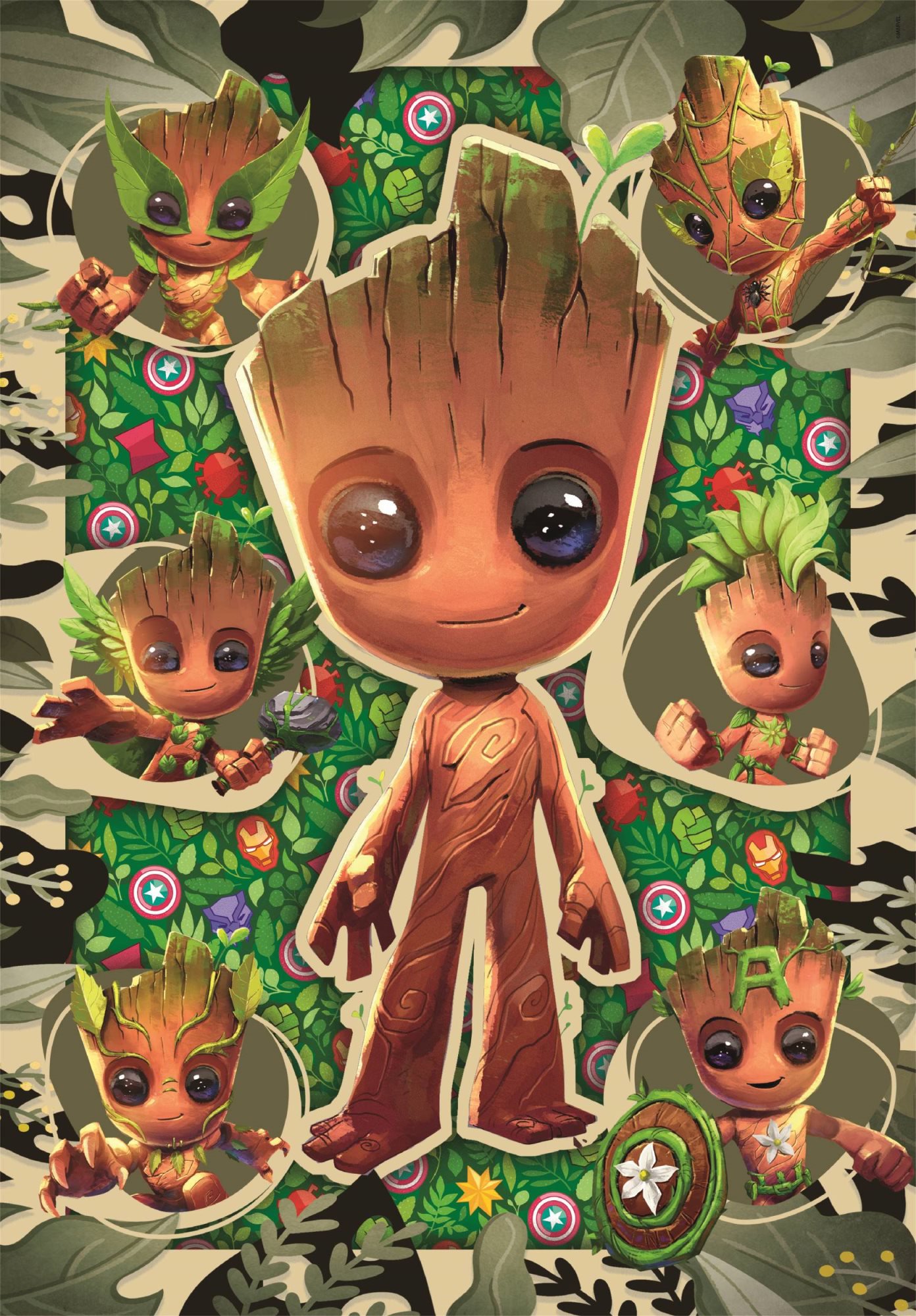 CLEMENTONI Puzzle Já jsem Groot 104 dílků