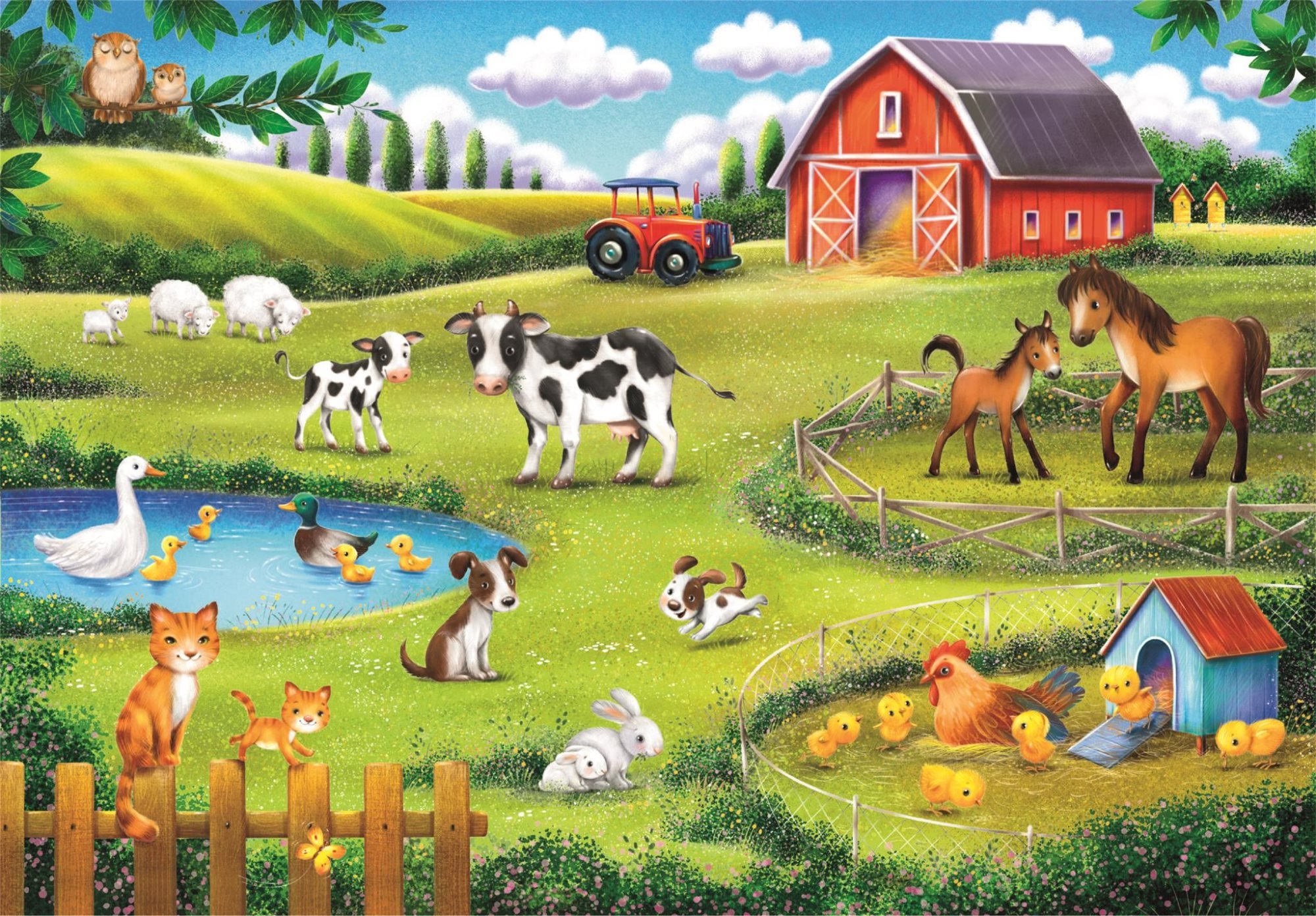 Clementoni Puzzle Zvířecí farma 30 dílků