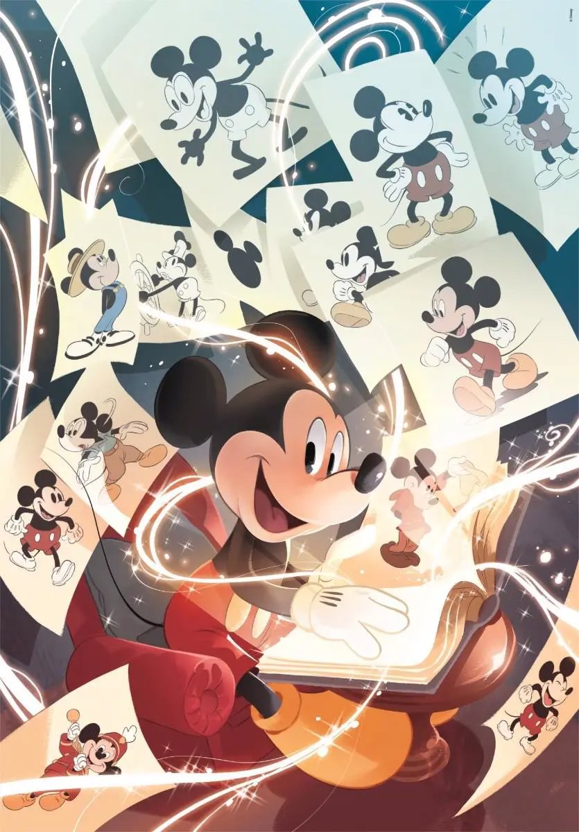 CLEMENTONI Puzzle Mickey Mouse: Vzpomínky 1000 dílků