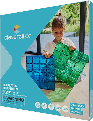 Cleverclixx Big Plates Blue Green 2 ks
