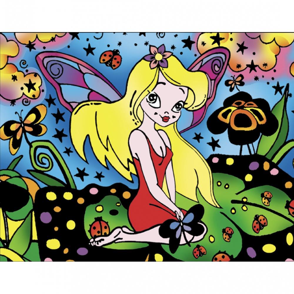 Sametový obrázek Víla