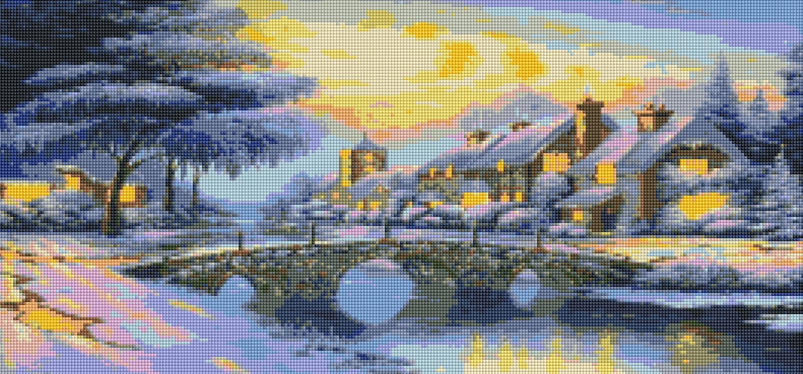Norimpex Zasněžený most 80 × 40 cm