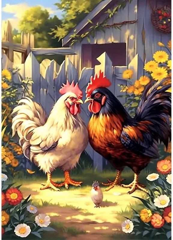 Norimpex Kuřecí rodinka 30 × 40 cm