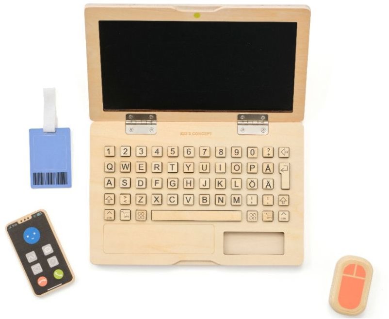 Kid's Concept Dřevěný notebook s příslušenstvím