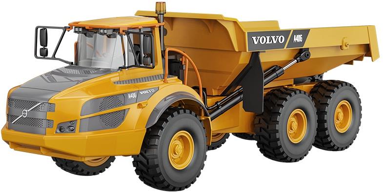 DoubleE RC kloubový dumper VOLVO A40G 1:20 56 cm 6WD LED zvuky RTR sada