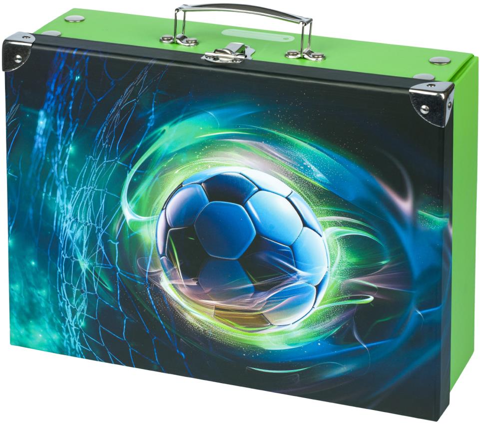 BAAGL Skládací školní kufřík Fotbal Míč s kováním - ideální volba pro vaše dítě.