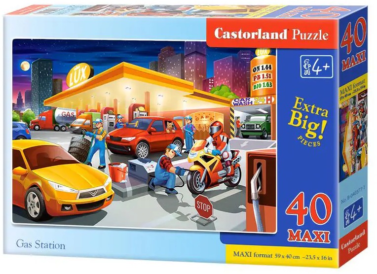 CASTORLAND Puzzle Čerpací stanice MAXI 40 dílků