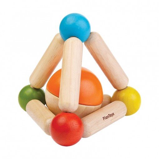 Plan Toys tvarovací chrastítko - triangle