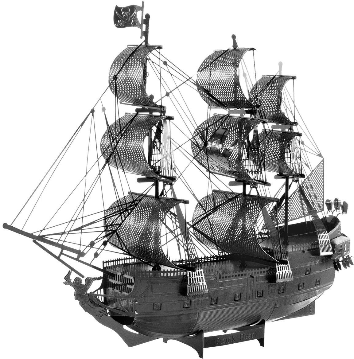 Metal Earth 3D puzzle Black Pearl - Černá Perla - černá (ICONX)