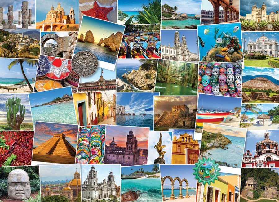 Eurographics Puzzle Světoběžník - Mexiko 1000 dílků