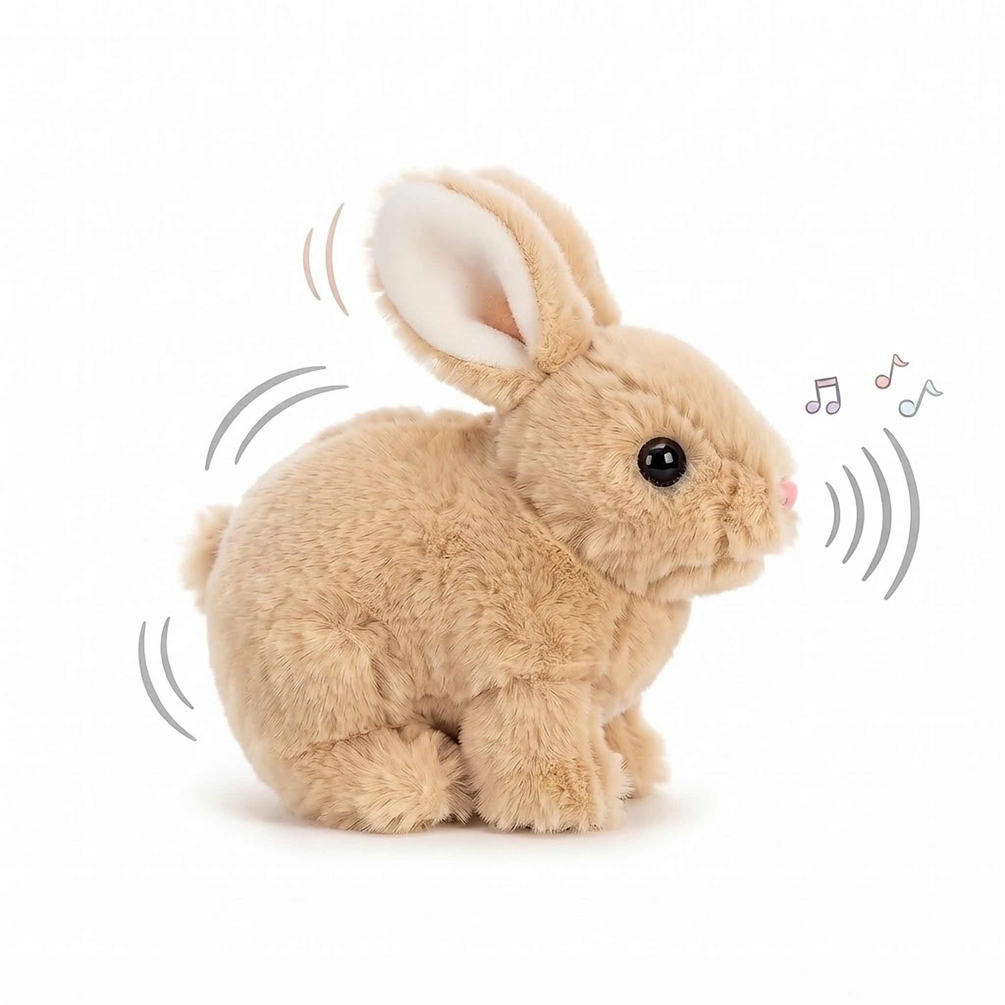 Plush Interaktivní plyšová hračka Králíček chodící se zvukem 18 cm
