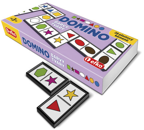 Efko Domino Barvy a tvary,dětská hra pro nejmenší