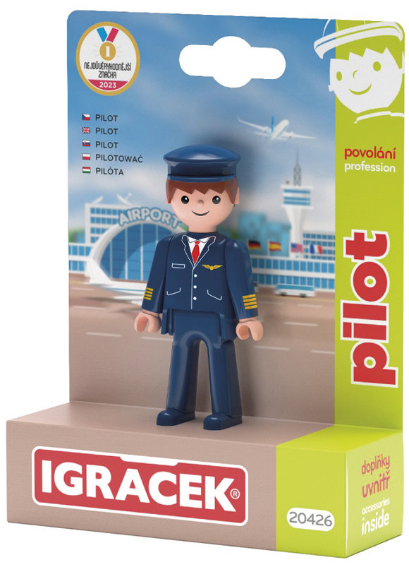 Efko Igráček Pilot figurka s příslušenstvím