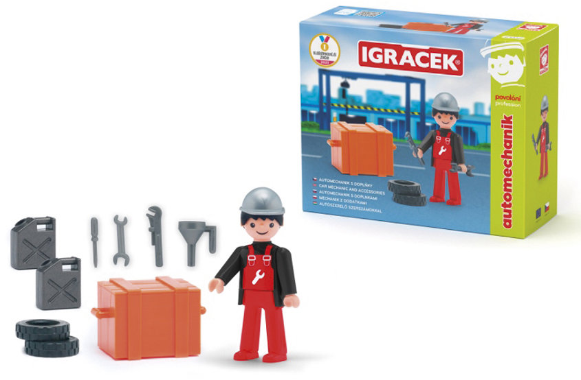 Efko Igráček Automechanik figurka s nářadím