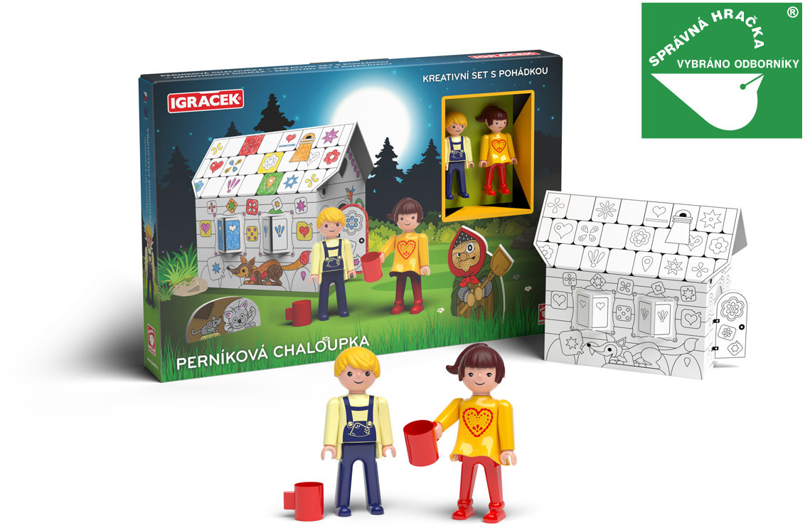 Efko Igráček Perníková chaloupka kreativní set s pohádkou