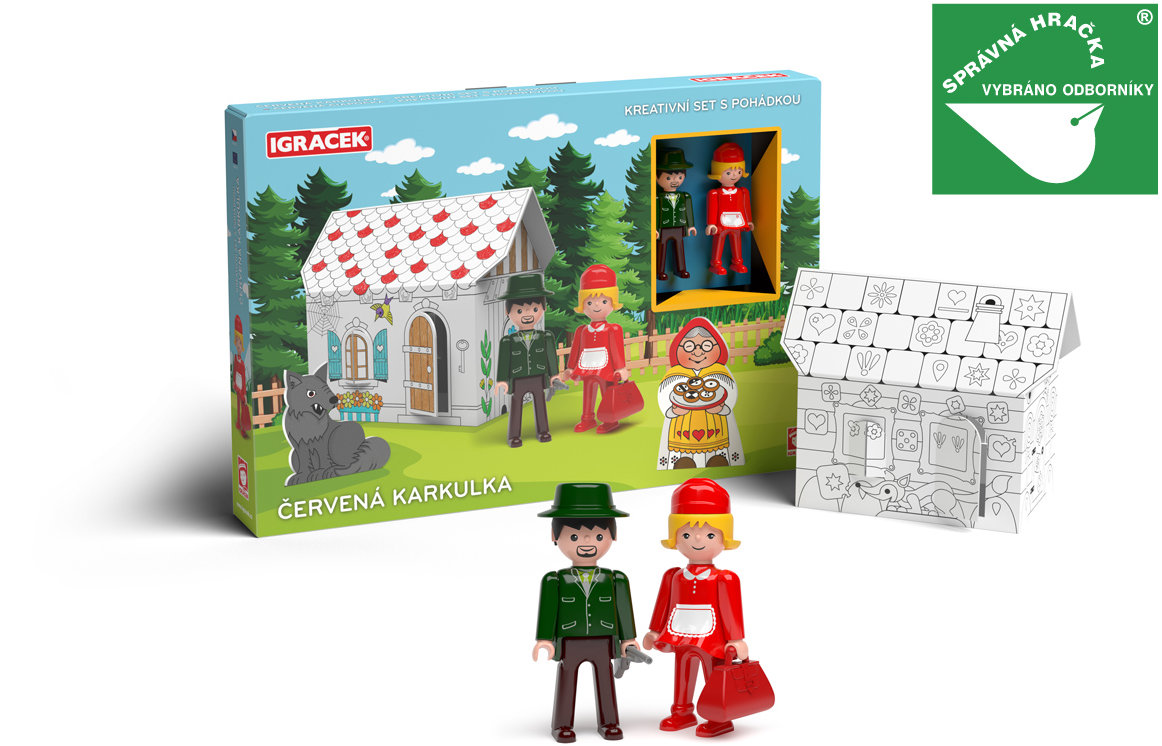 Efko Igráček Červená Karkulka kreativní set s pohádkou