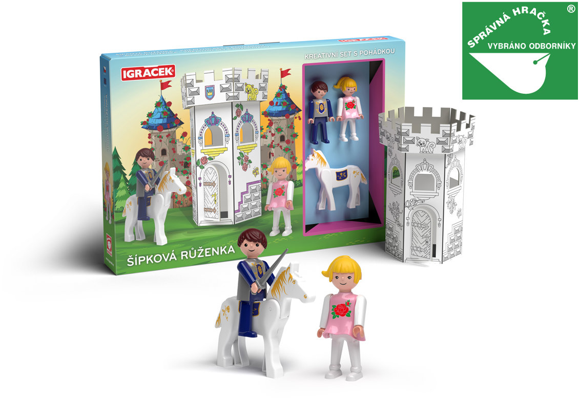 Efko Igráček Šípková Růženka kreativní set s pohádkou