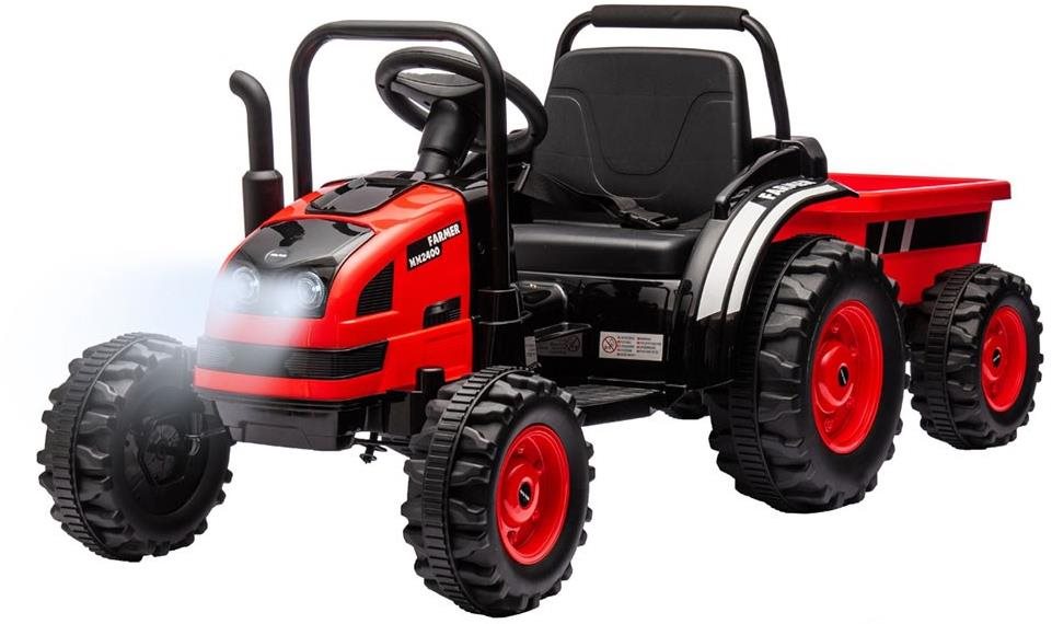 MILLY MALLY traktor s vlečkou Farmer červený