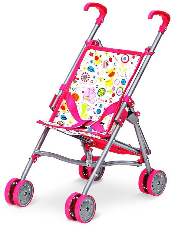 Sparkys Dětský kočárek golfky - růžový s obrázky