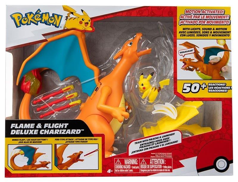 Pokemon Interaktivní Charizard a Pikachu s ohněm se světlem a zvukem