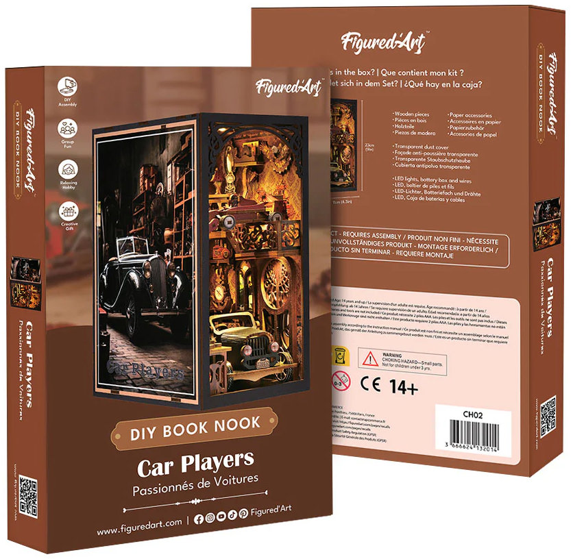 Figured ART Book Nook sada - Milovníci automobilů
