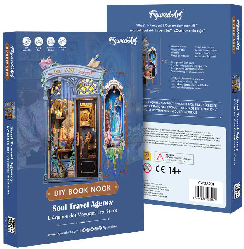 Figured ART Book Nook sada - Cestovní kancelář do vaší duše