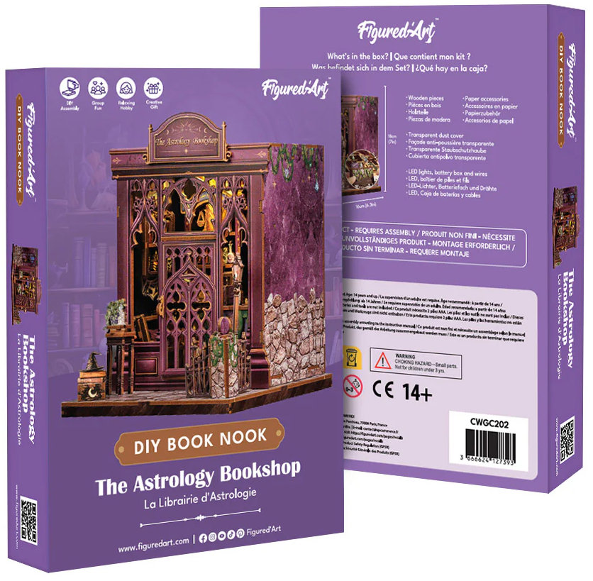Figured ART Book Nook sada - Knihkupectví astrologie