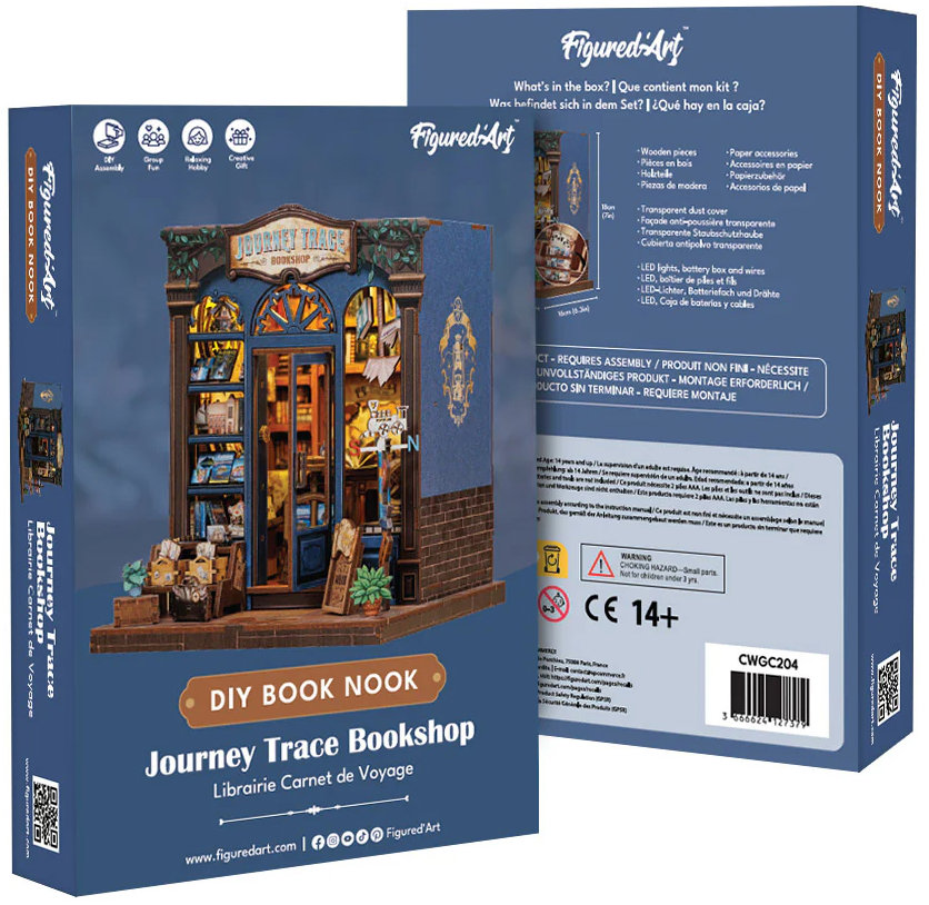 Figured ART Book Nook sada - Cestovní deník
