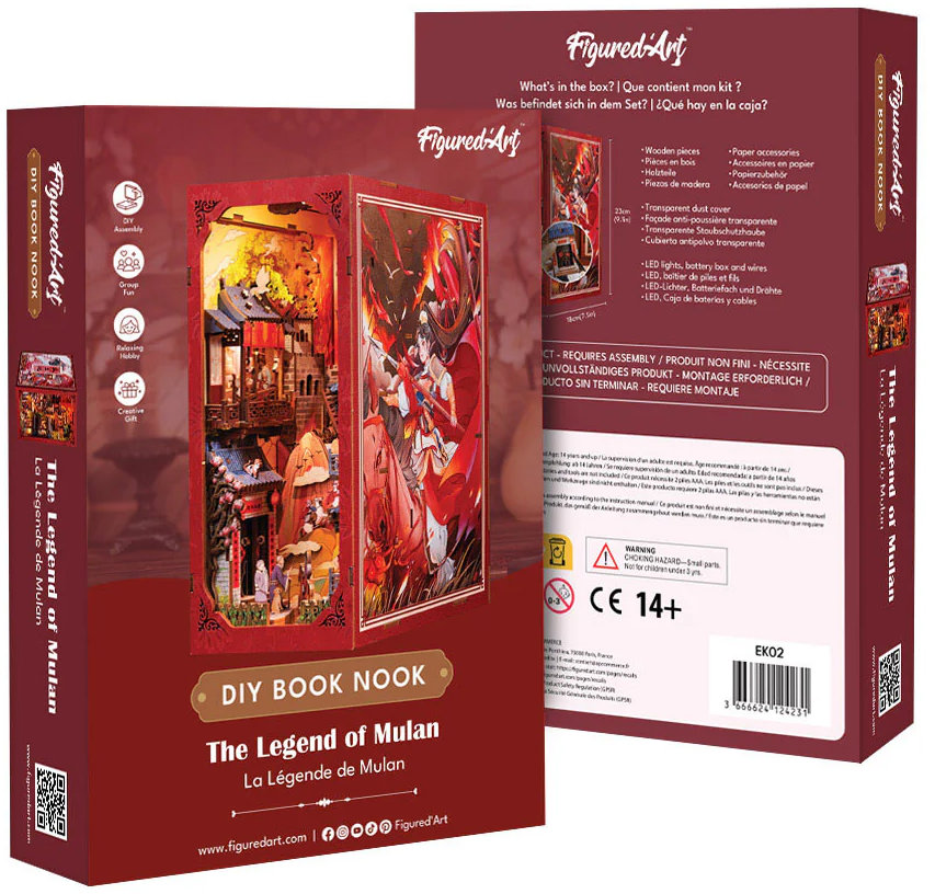 Figured ART Book Nook sada - Legenda o Mulan