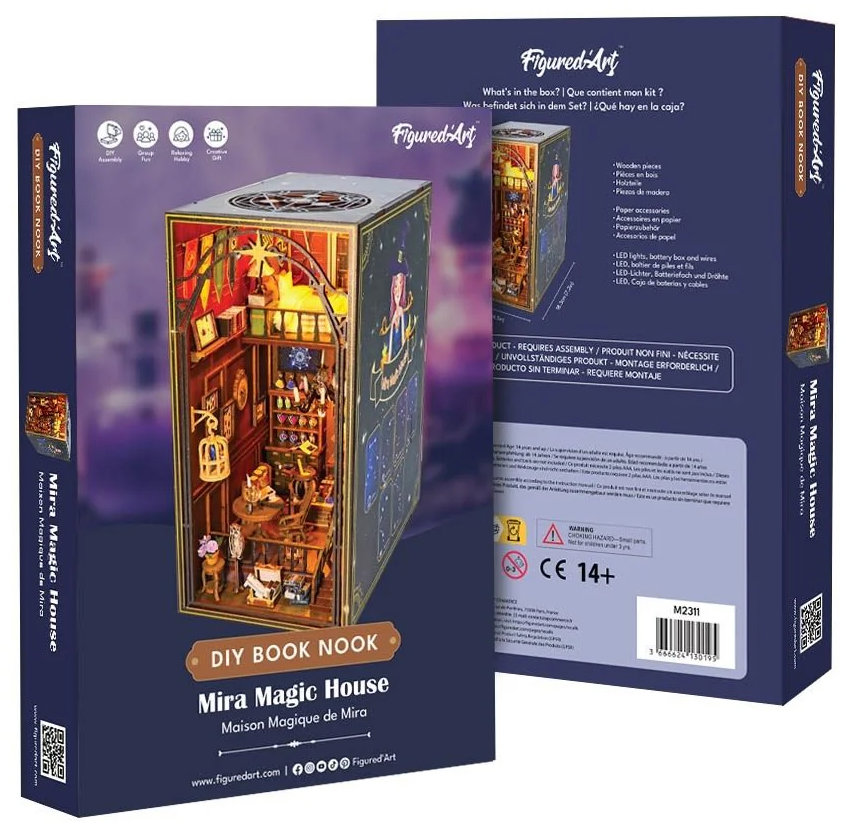 Figured ART Book Nook sada - Kouzelný dům