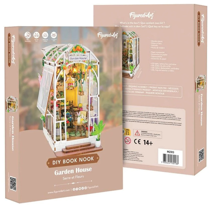 Figured ART Book Nook sada - Skleník plný květin