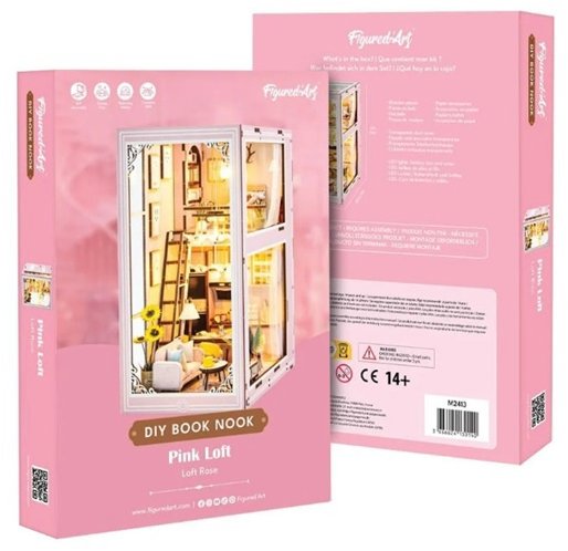 Figured ART Book Nook sada - Růžový loft
