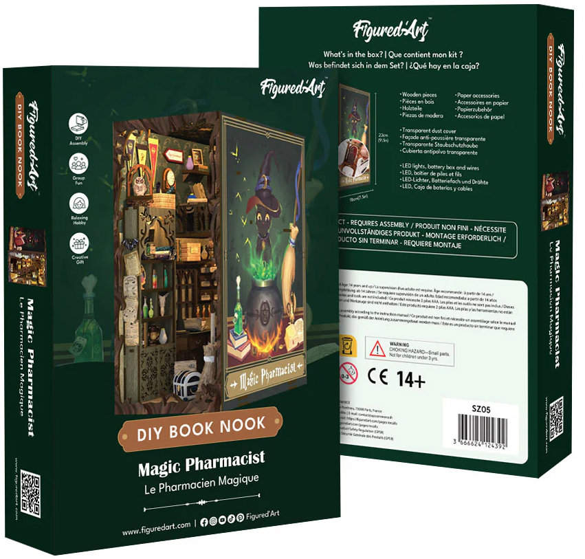 Figured ART Book Nook sada - Kouzelný lékárník