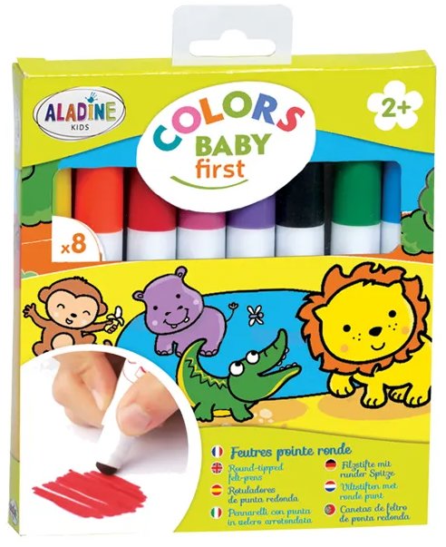 Dětské fixy s kulatým hrotem 8 ks