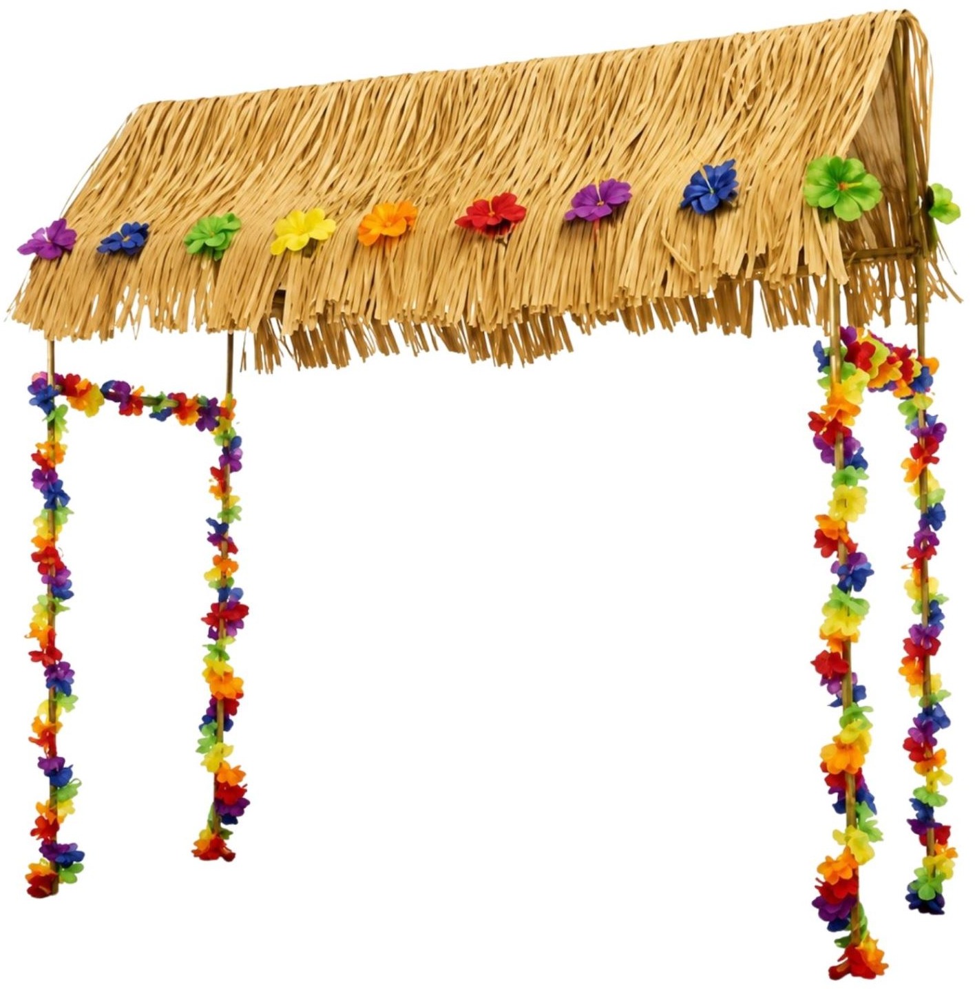 FUNNYFASHION Tiki stříška na bar, hawaii, 140 × 56 × 142 cm