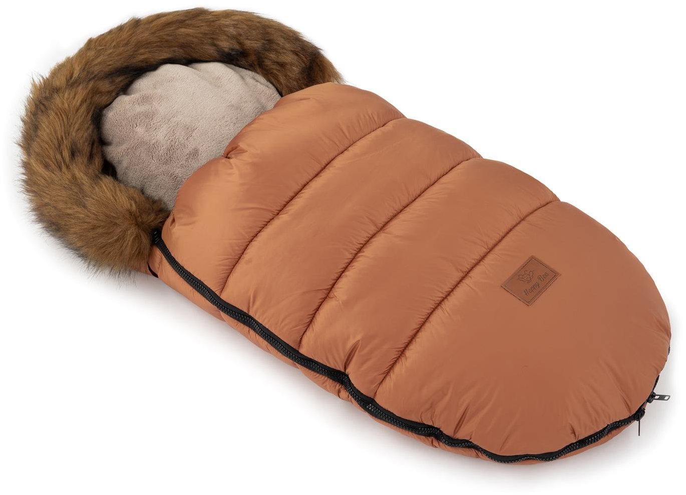 HappyBee Zimní fusak Trinity amber/latte