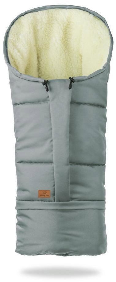 HappyBee Zimní fusak Mumi 3v1 ovčí rouno šedý