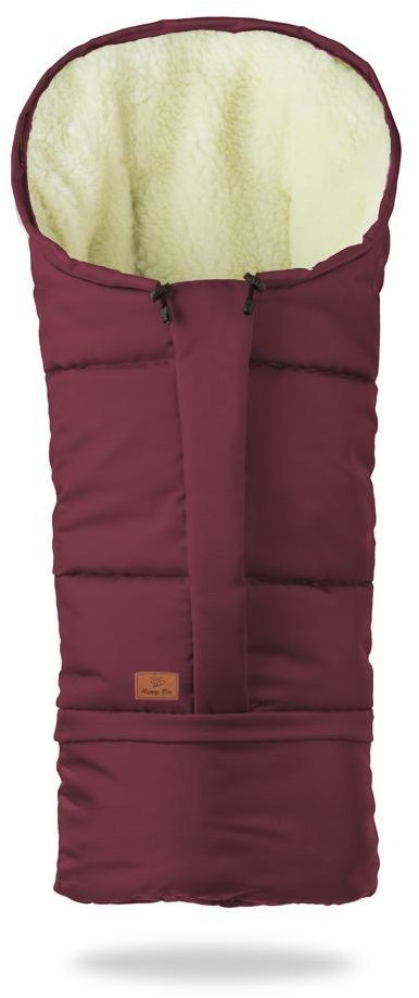 HappyBee Zimní fusak Mumi 3v1 ovčí rouno bordó