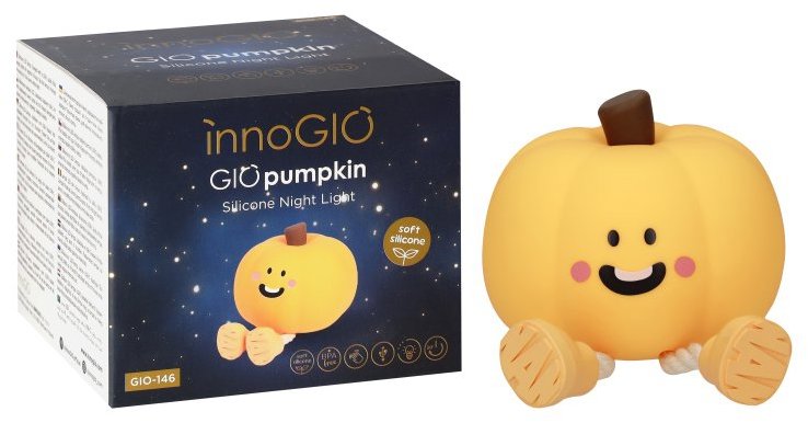 InnoGIO Lampička GIOpumpkin - chytrá a stylová osvětlení pro děti