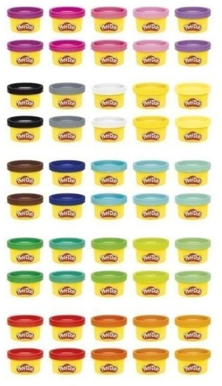 Hasbro Play-Doh Modelína barvy duhy 50 ks