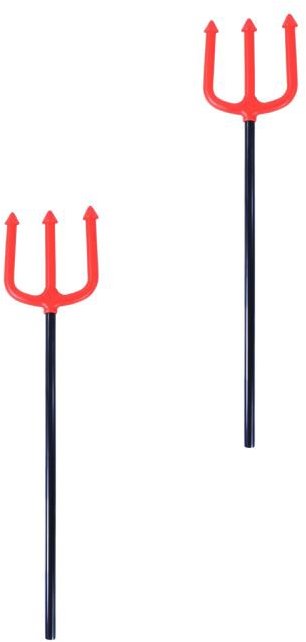 RAPPA Vidle čert - ďábel, vánoce, 52 cm, 2 ks
