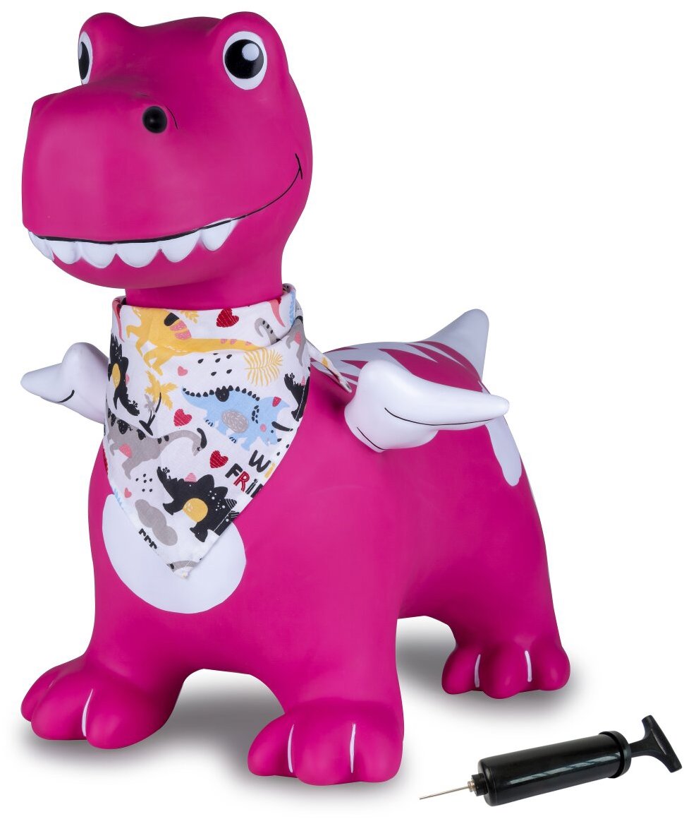 Jamara Hopsadlo s pumpičkou, dino s křídly růžový