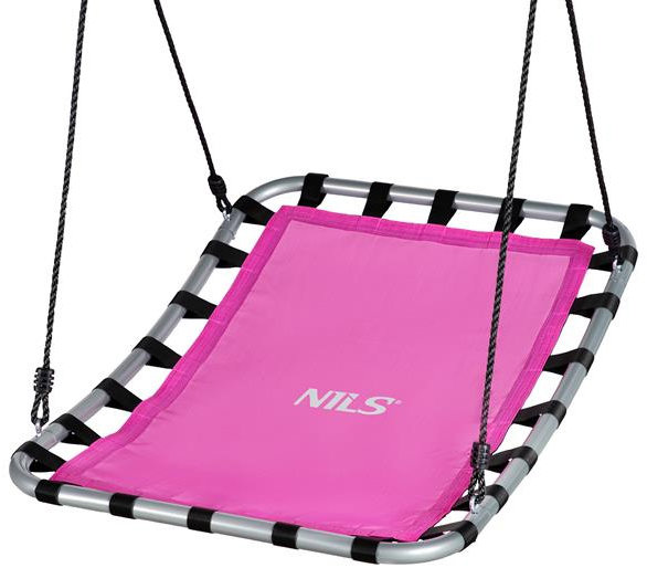 NC Nils Camp Obdelníková houpačka typu čapí hnízdo NC5045 růžová