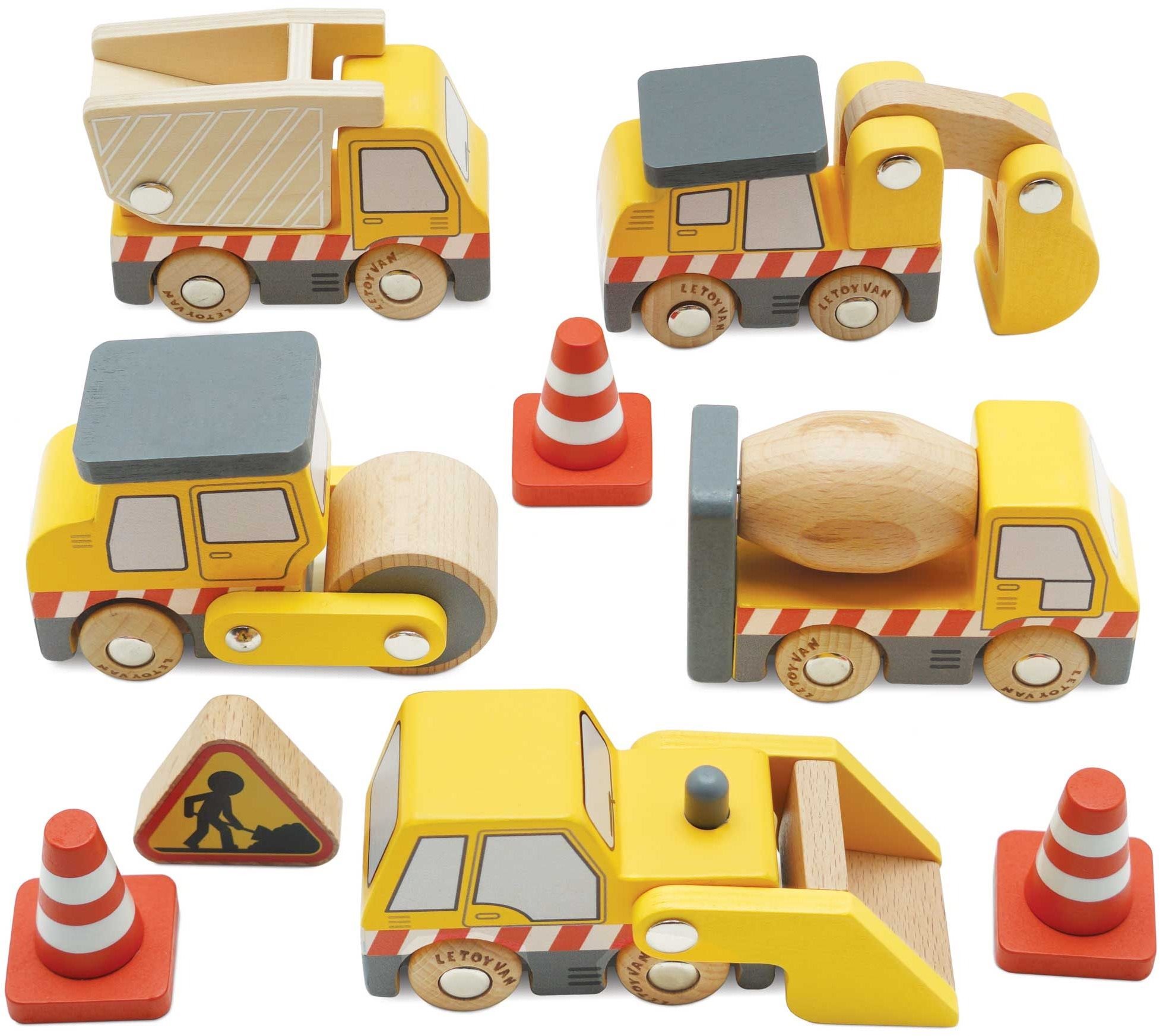 Le Toy Van Set stavebních strojů