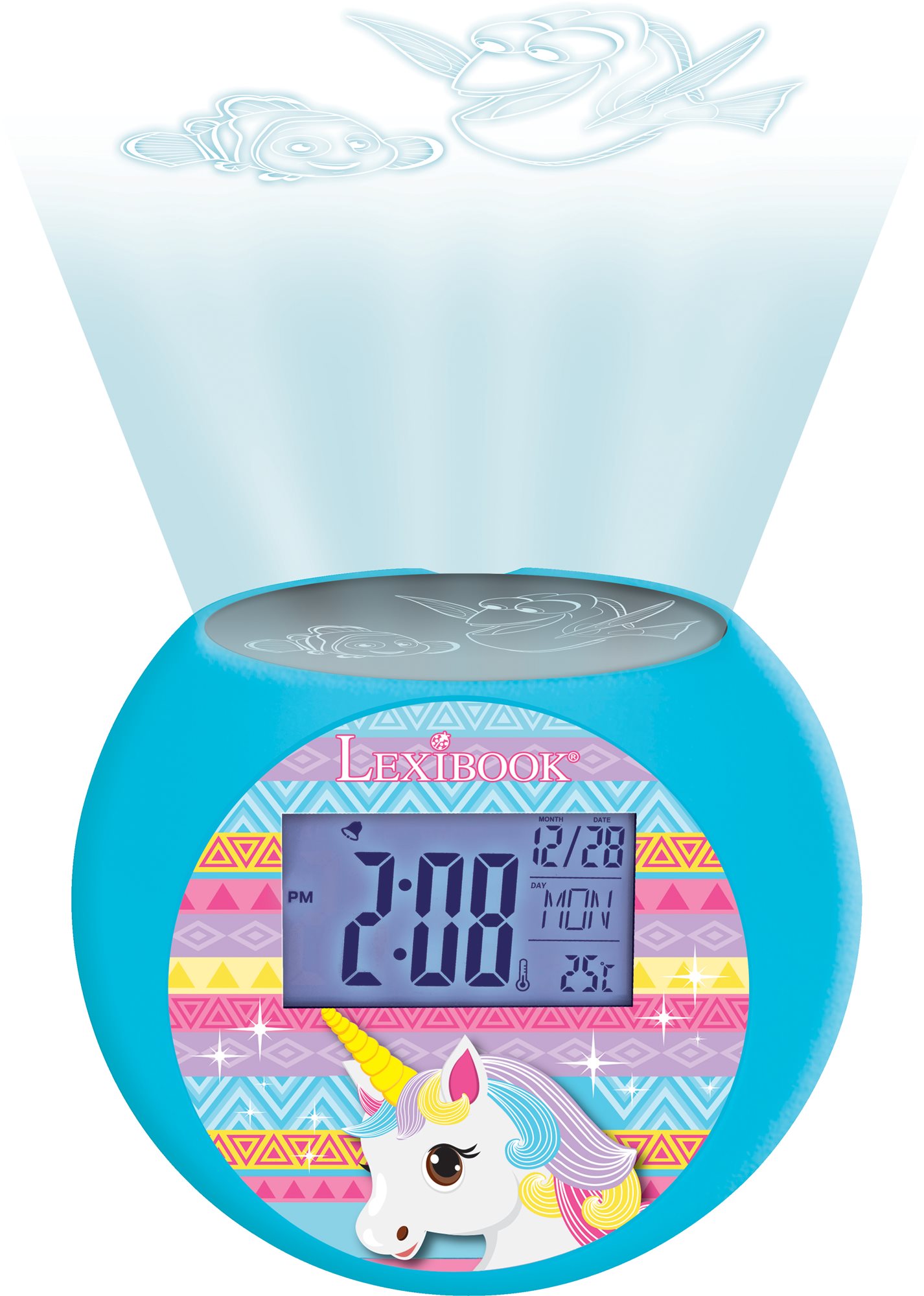Lexibook Hodiny s projektorem - jednorožec