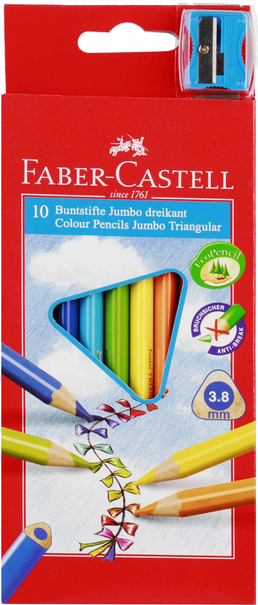 Sada 30 barevných pastelek Faber-Castell Jumbo