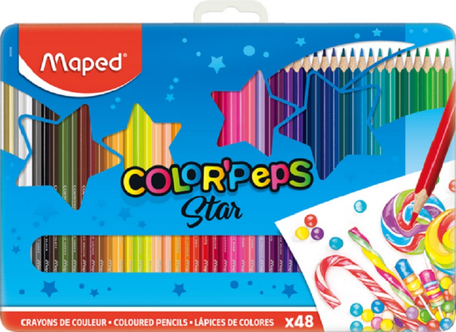 MAPED Color Peps Metal Box s 48 pastelky
