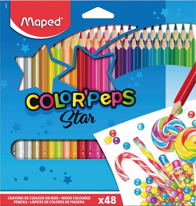 Sada 48 barevných pastelek MAPED Color Peps