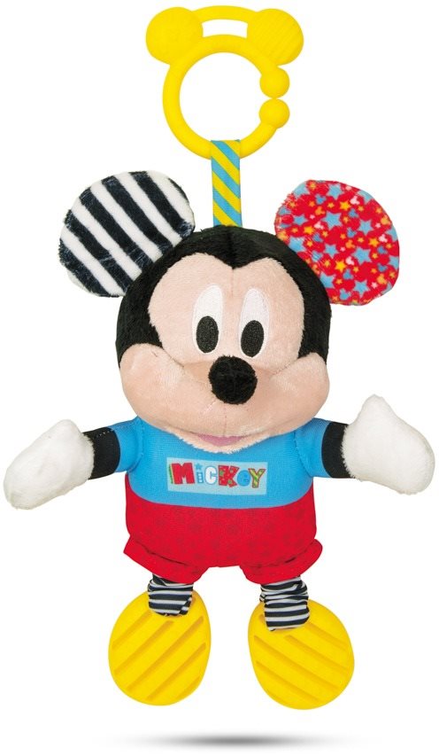 Clementoni Mickey plyšový se zvuky a úchytem
